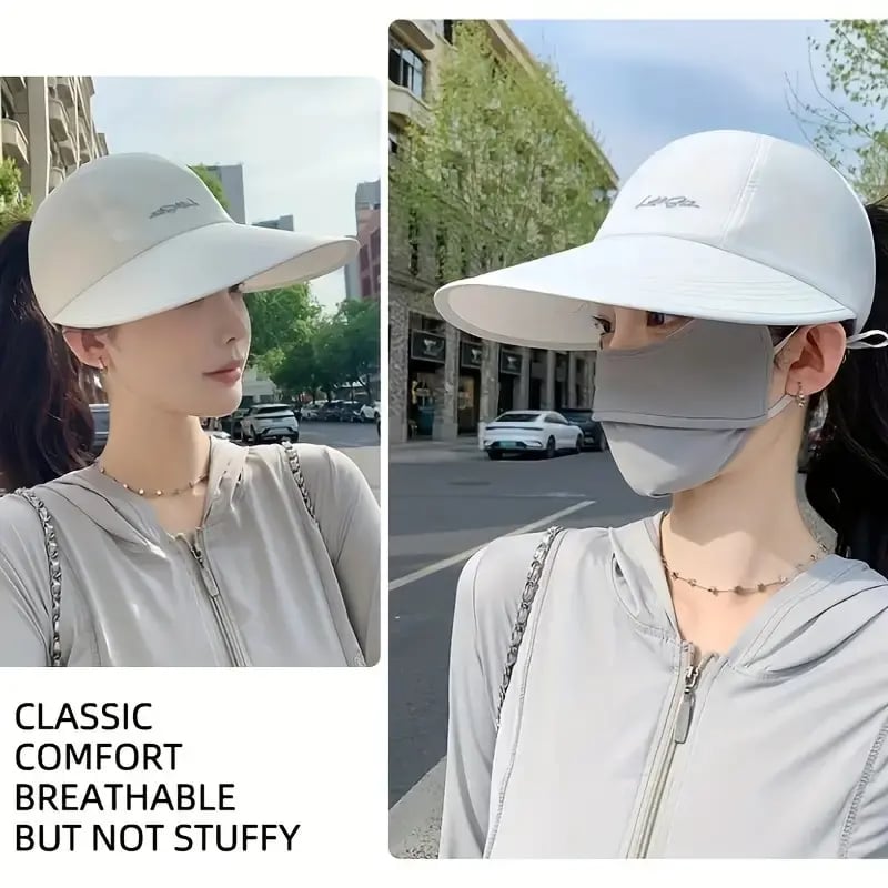 UPF 50+ Women's Wide Brim Sun Visor