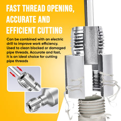 2-in-1 Internal & External PVC Pipe Threading Tool Kit