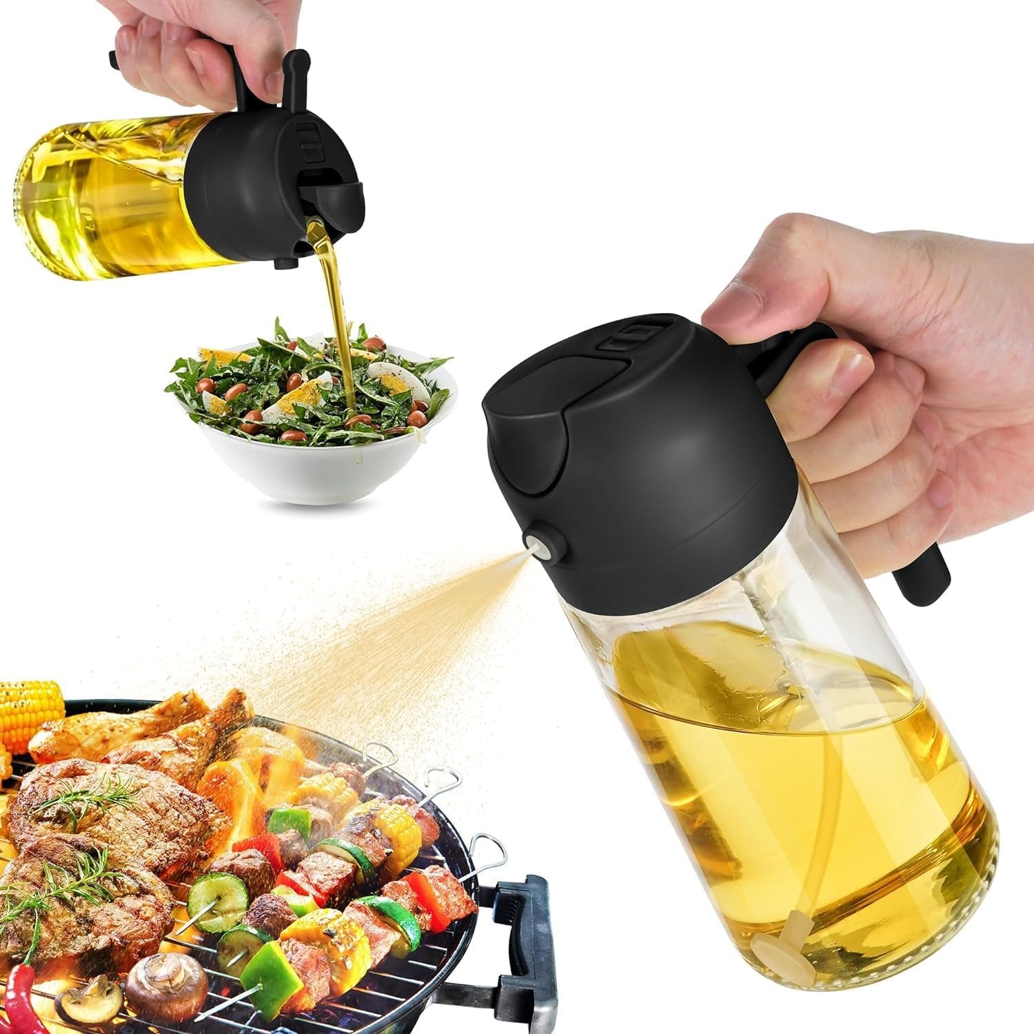 2-in-1 Oil Dispenser & Sprayer