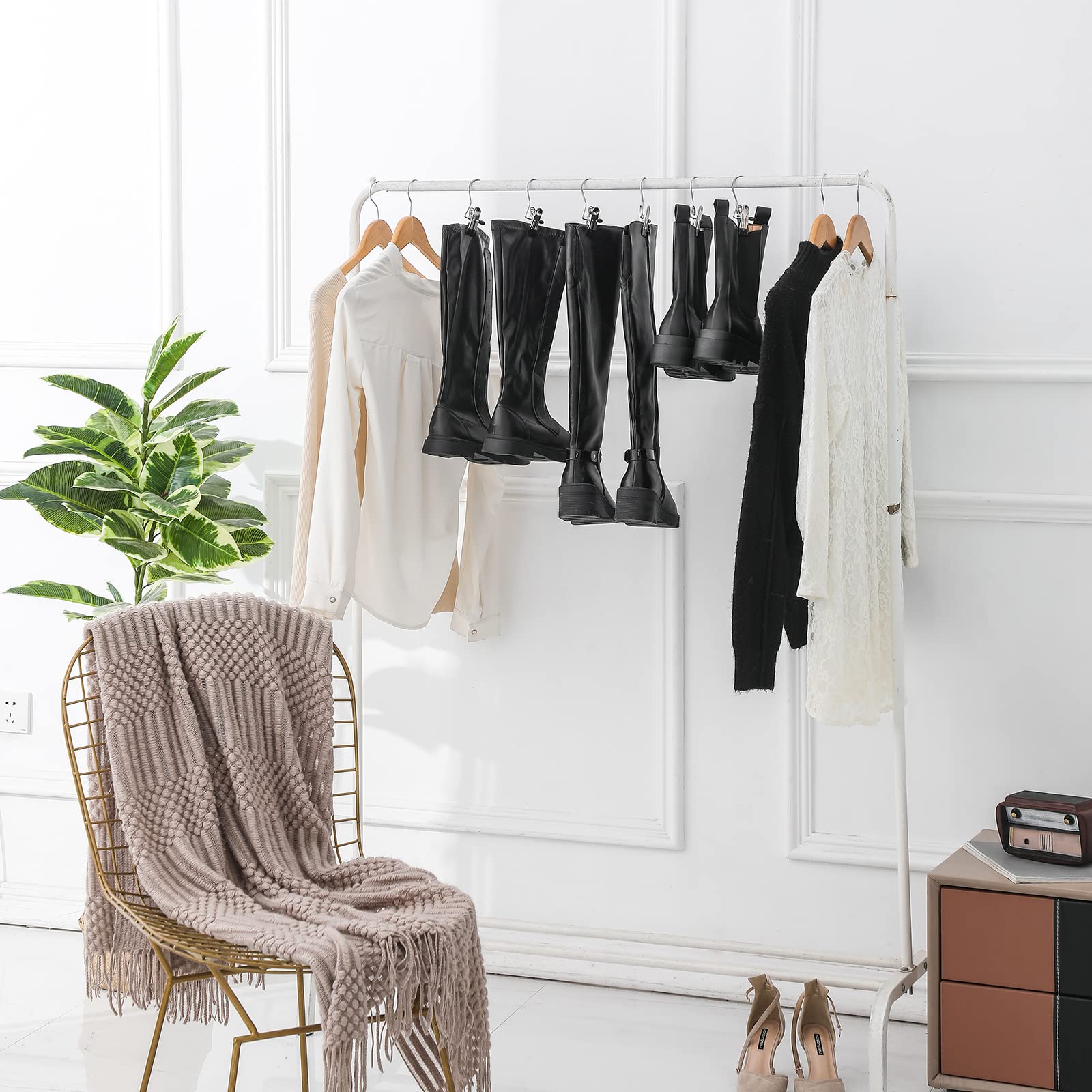 Multi-Purpose Rotating Metal Hanger Clips