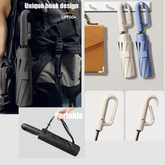 Automatic Travel Umbrella with Hook Handle