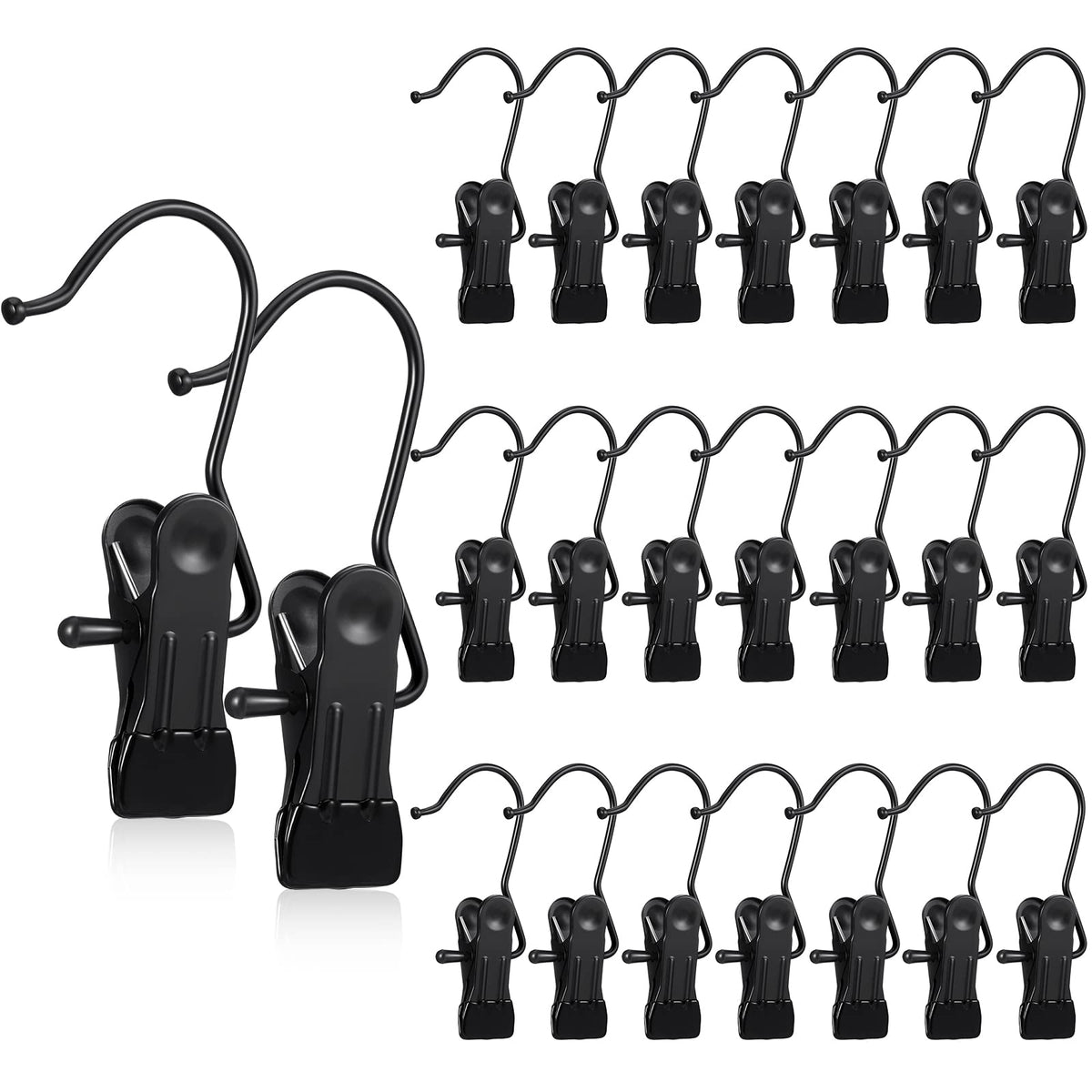 Multi-Purpose Rotating Metal Hanger Clips