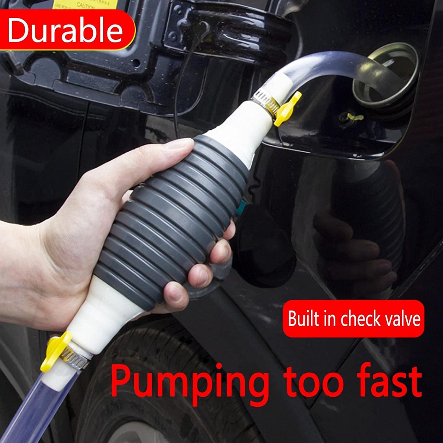 Portable High-Flow Manual Siphon Pump