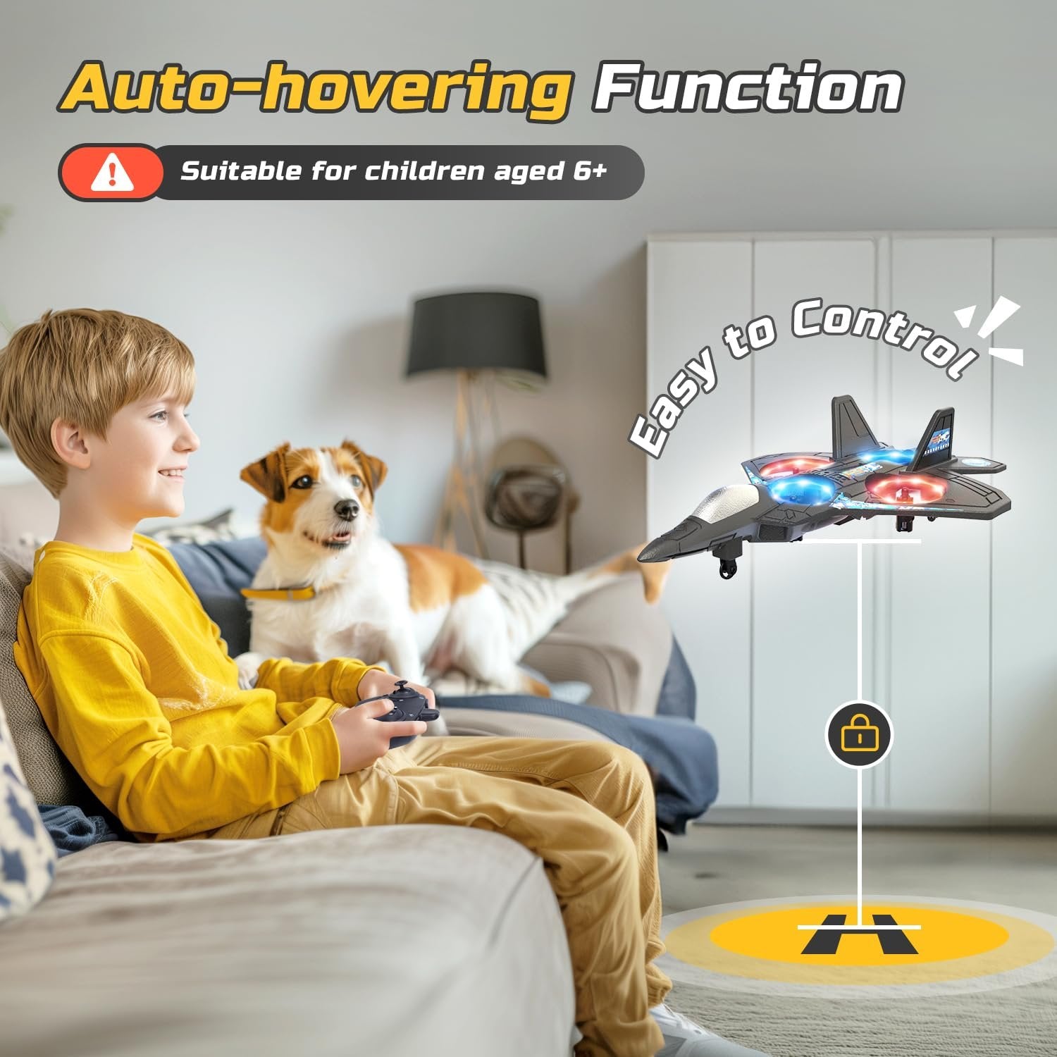 Stunt RC Jet Airplane with Altitude Hold & 360° Flip