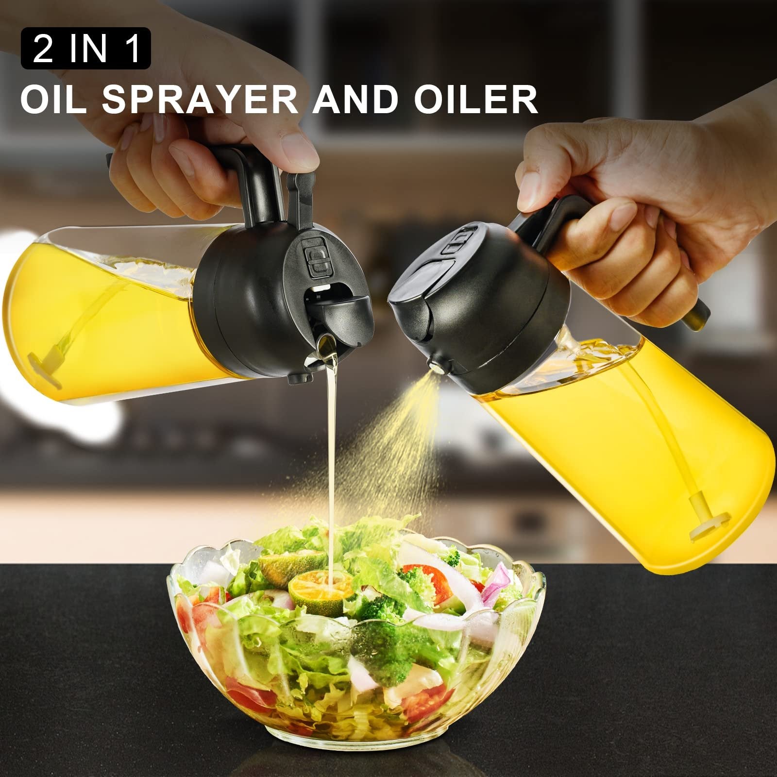 2-in-1 Oil Dispenser & Sprayer