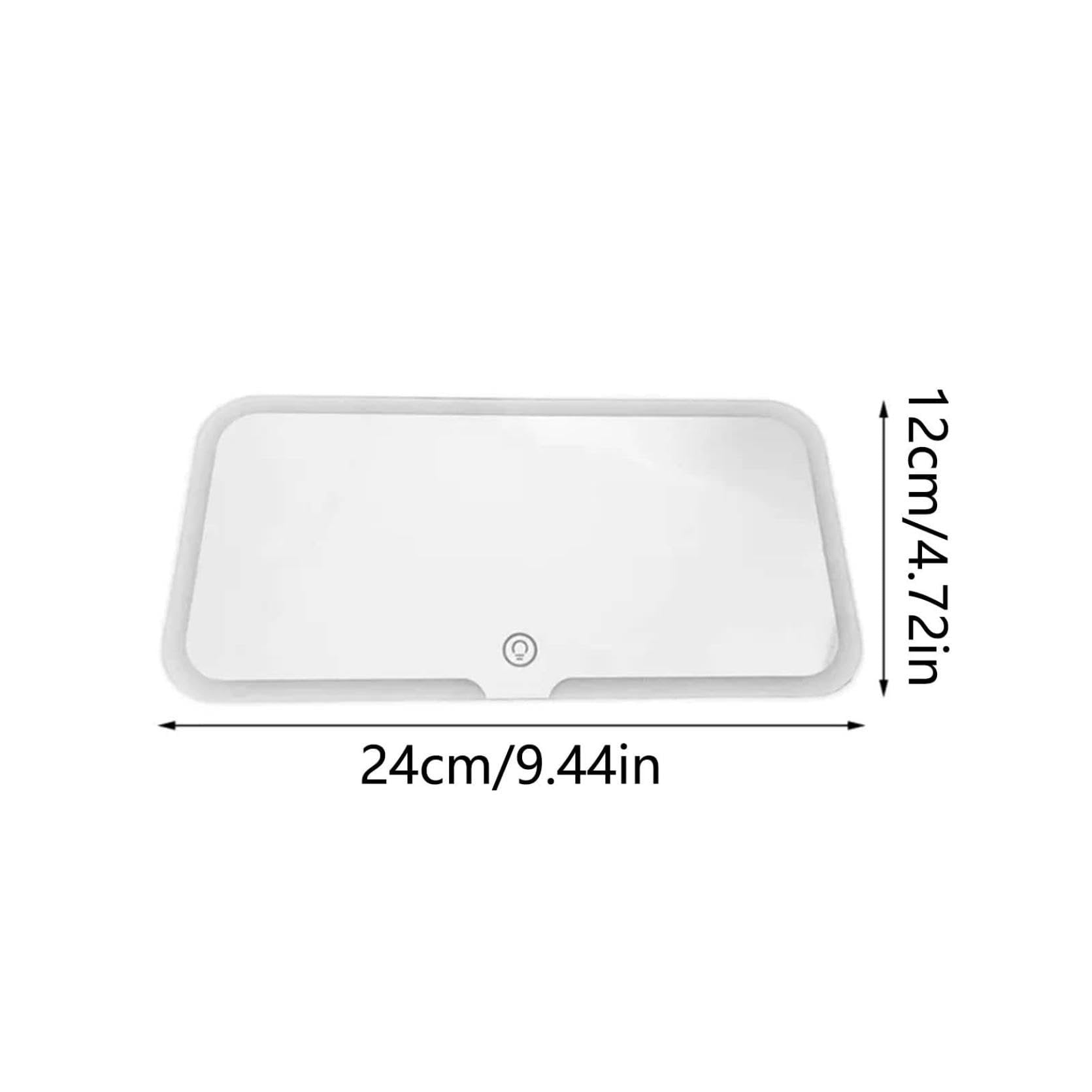 Rechargeable LED Car Sun Visor Makeup Mirror