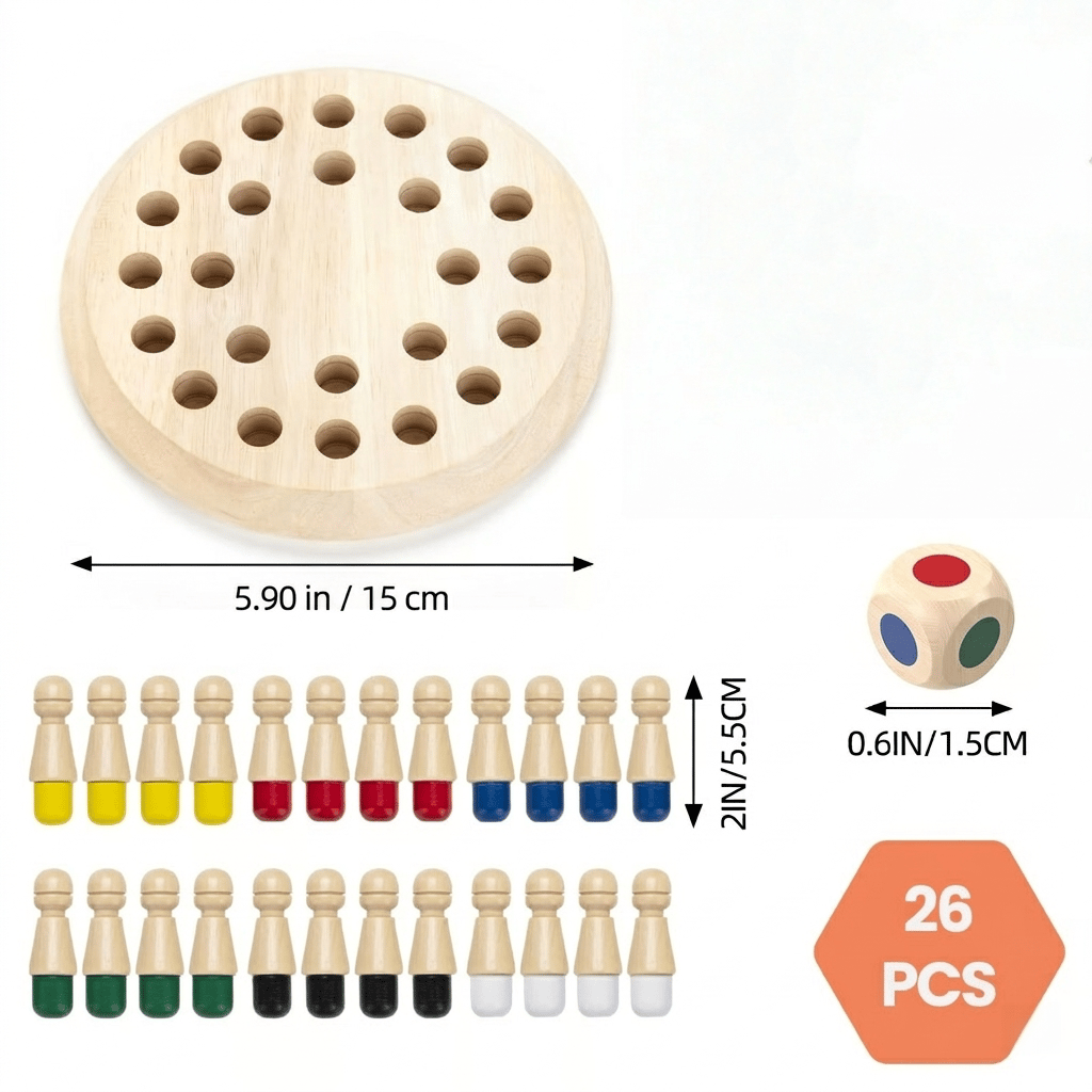 Wooden Memory Match Stick Chess