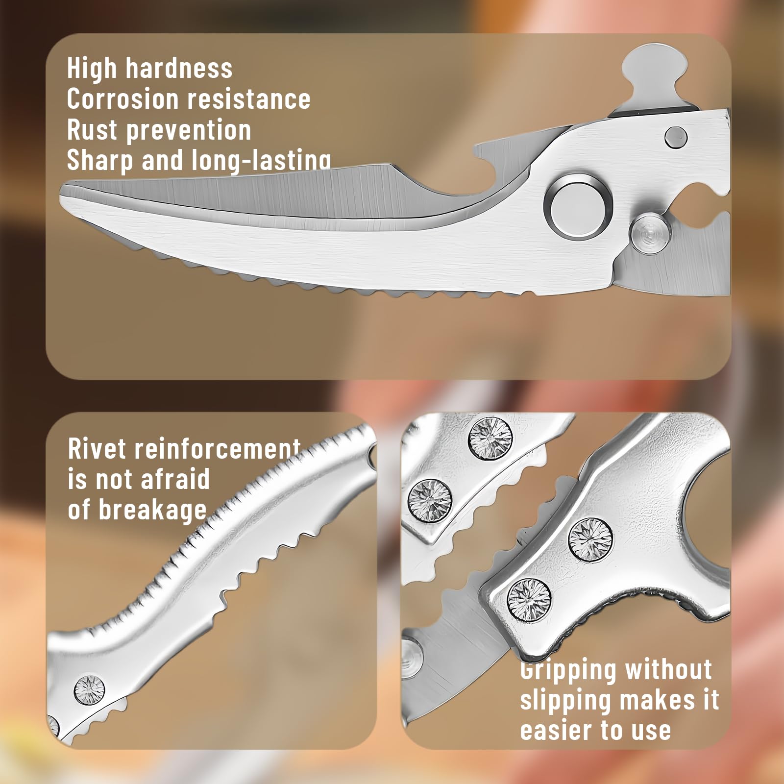 Heavy Duty Poultry Shears - Kitchen Shears