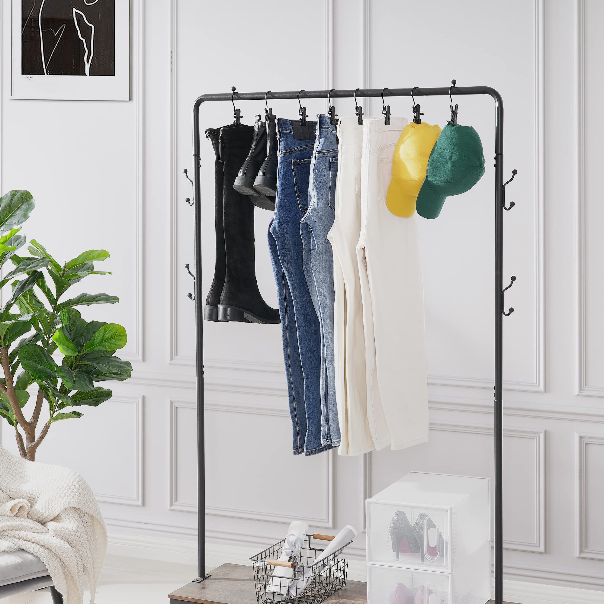 Multi-Purpose Rotating Metal Hanger Clips